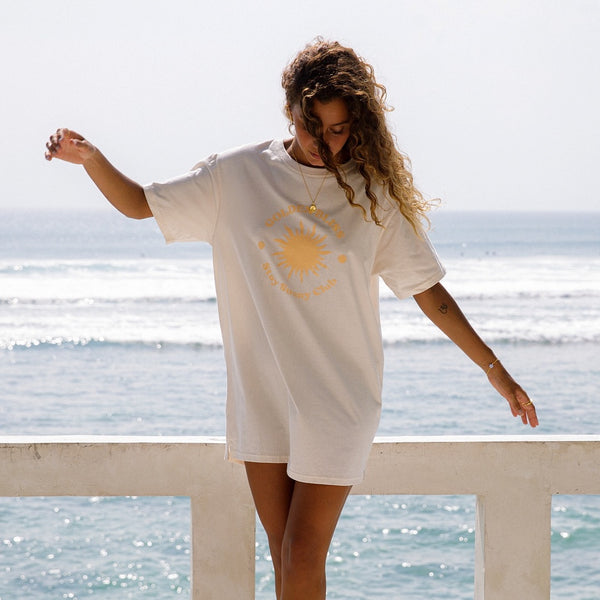 T-shirt oversize flottant Stay Sunny Club