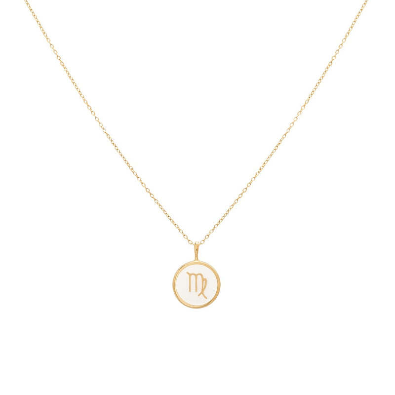 float Sternzeichen Halskette Gold Jungfrau